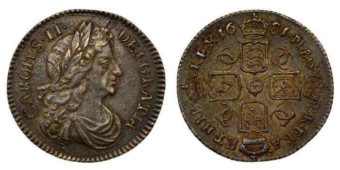 Charles II Silver Sixpence 1681