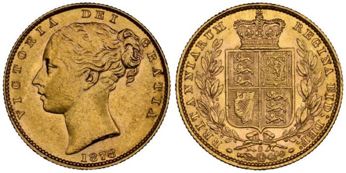 Victoria Gold Sovereign 1878S