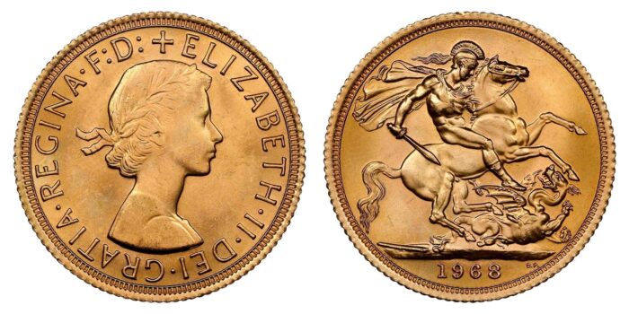 Elizabeth II Gold Sovereign 1968