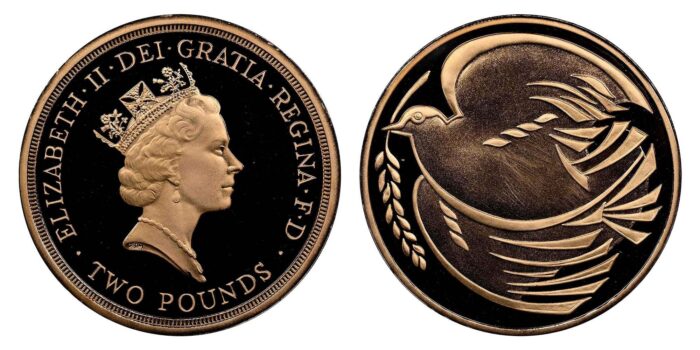 Elizabeth II Gold Proof Two pounds 1995