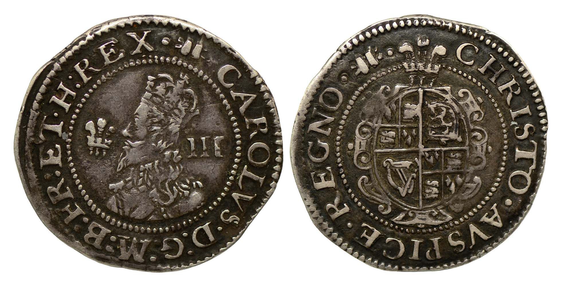 Charles I Silver Threepence 1638-1642