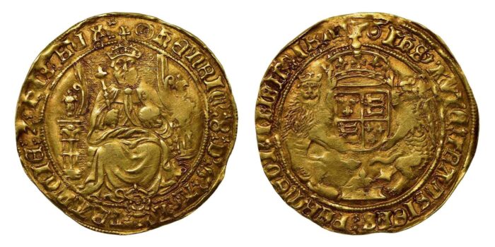 Henry VIII Gold Half-Sovereign 1544-1547 Rare this nice