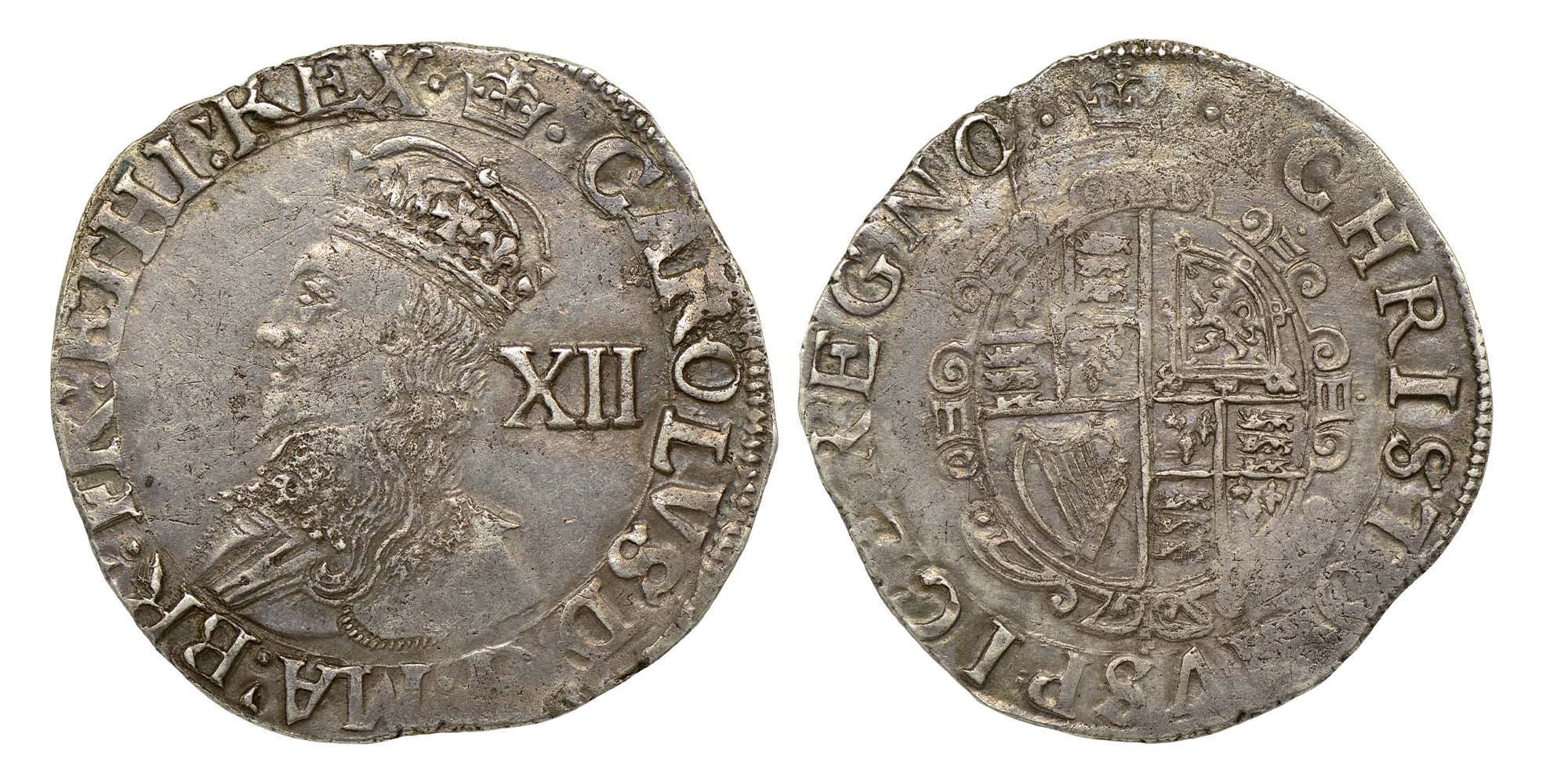 Charles I Silver Shilling 1635-1636