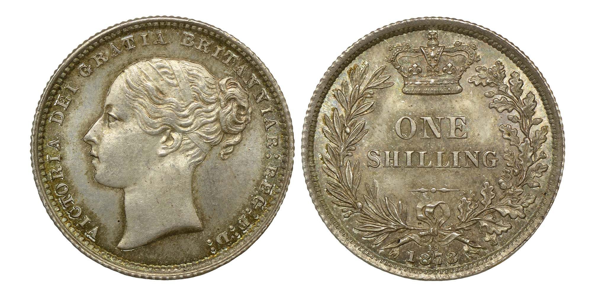 Victoria Silver Shilling 1873