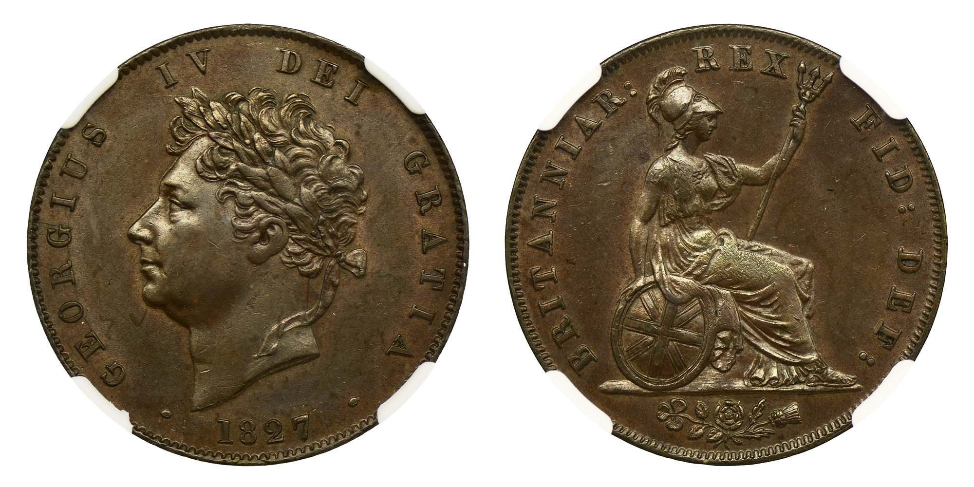 George IV Copper Halfpenny 1827