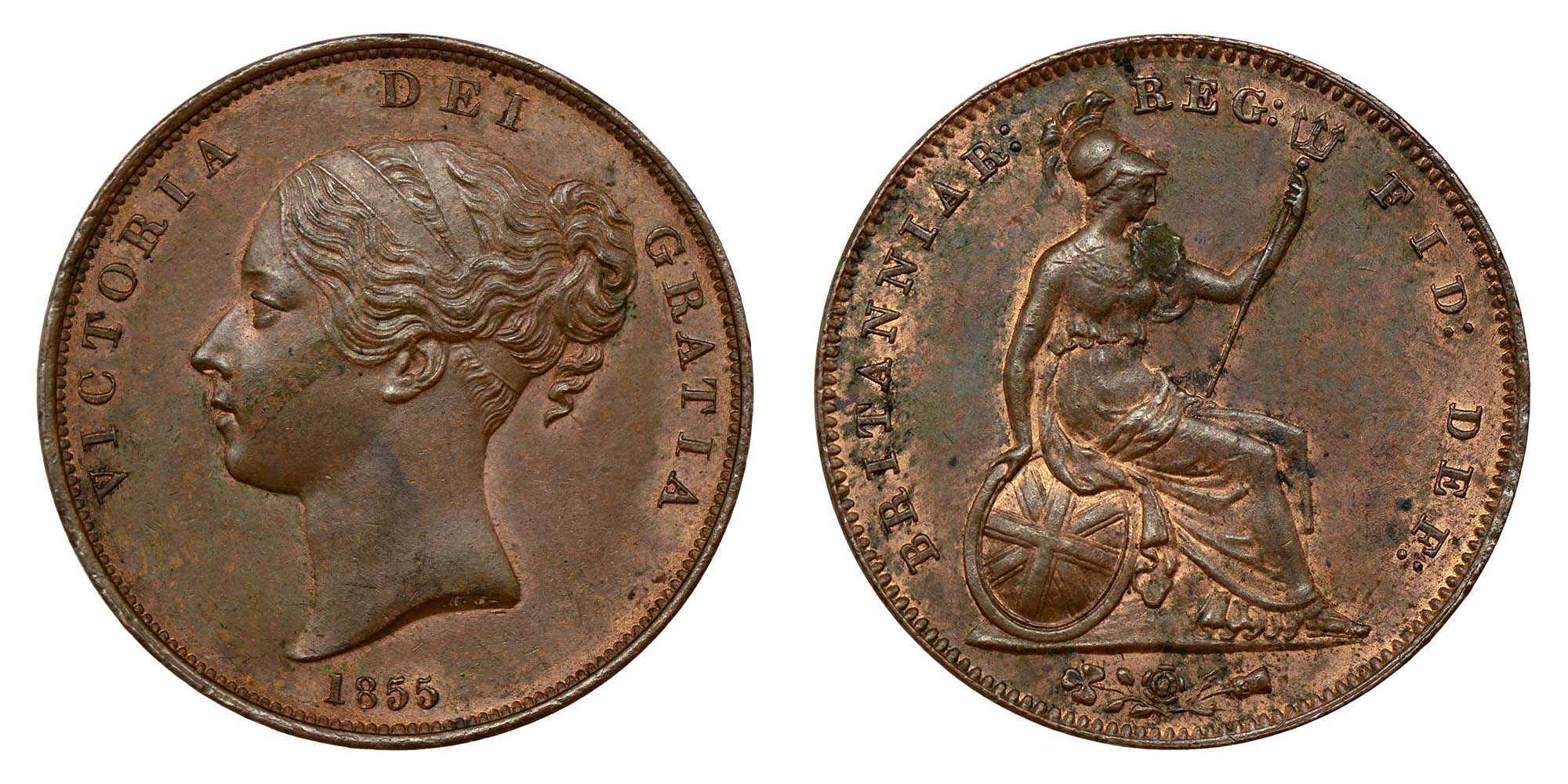 Victoria Copper Penny 1855