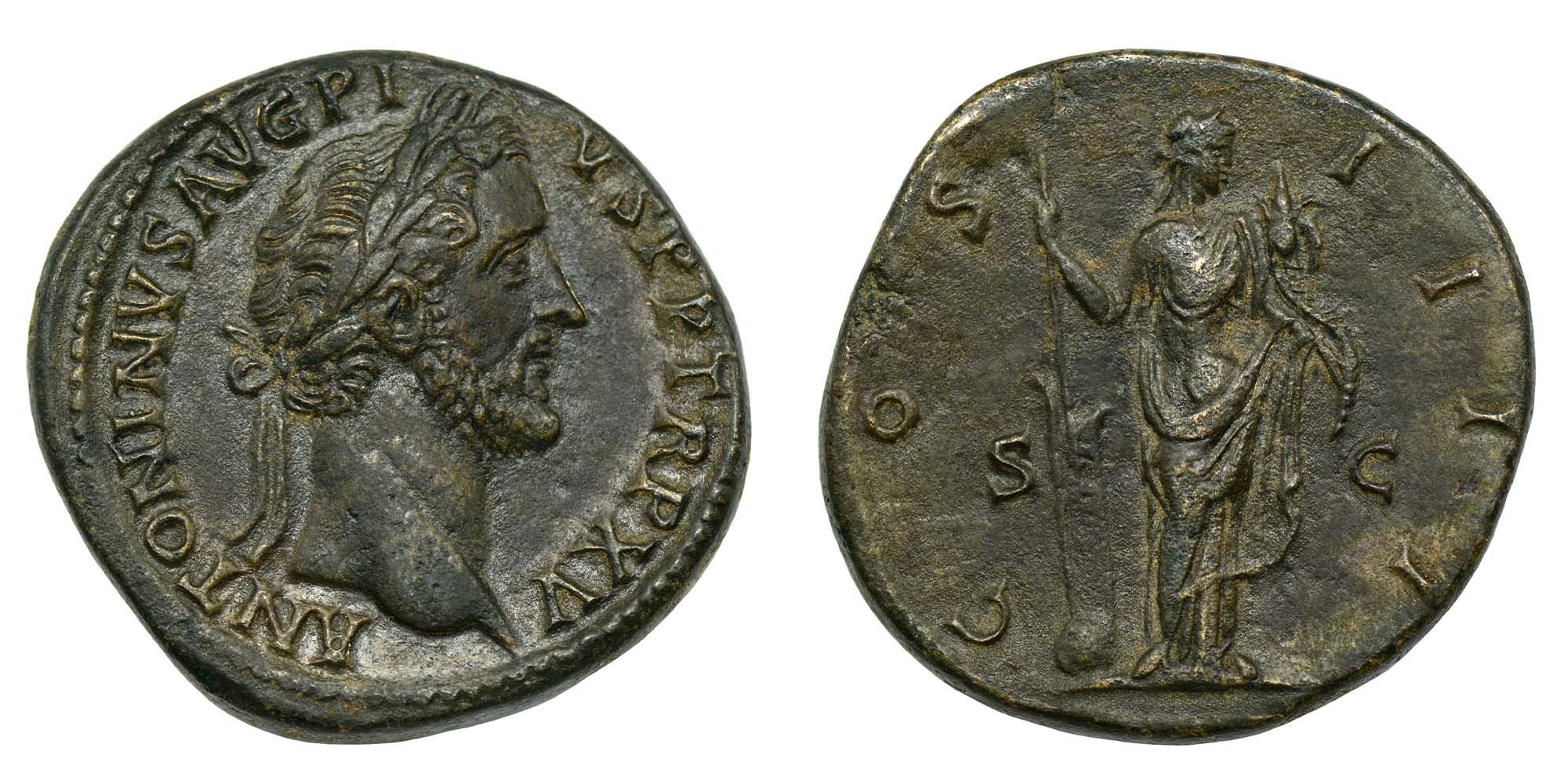 Antoninus Pius Sestertius AD 151-152