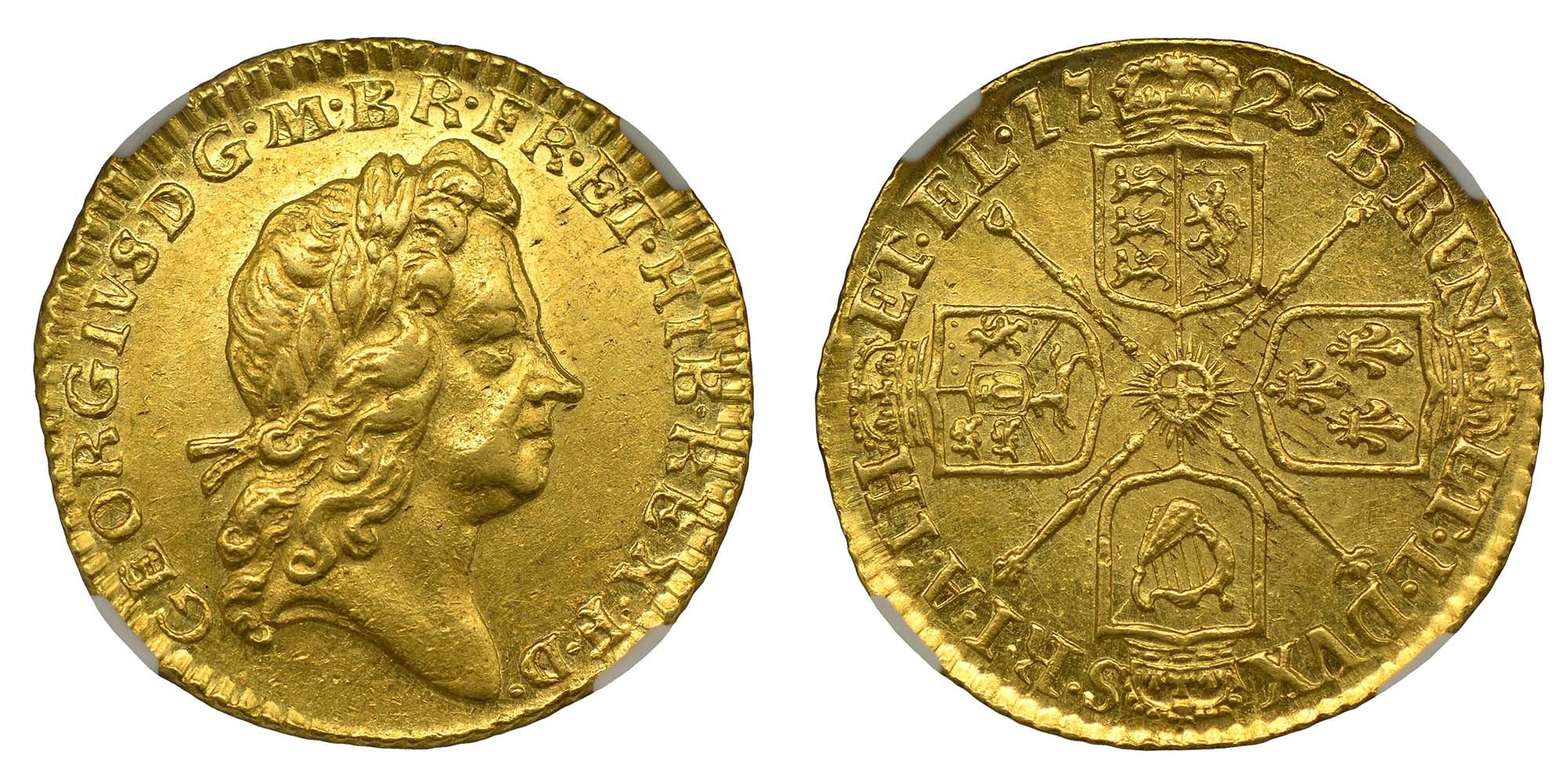 George I Gold Half-Guinea 1725