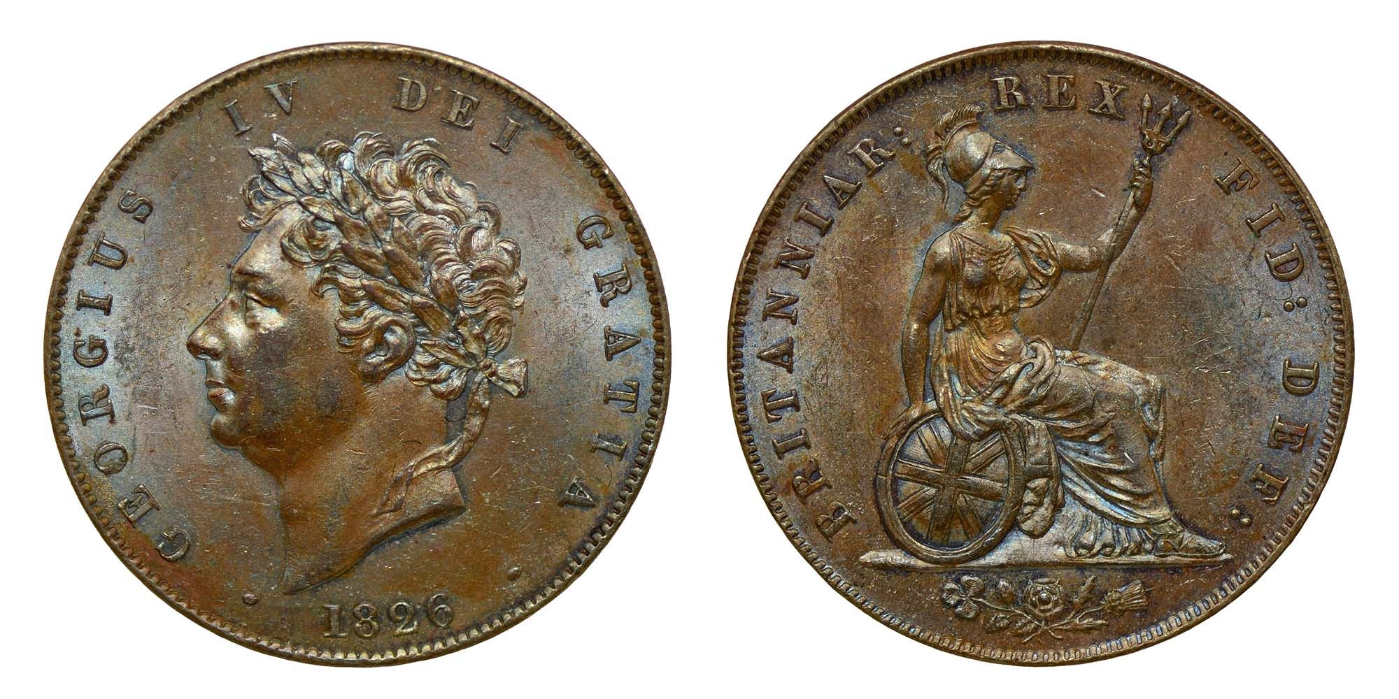 George IV Copper Halfpenny 1826