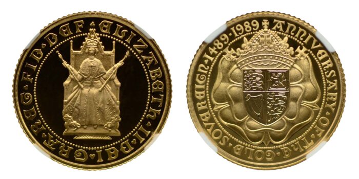 Elizabeth II Gold Proof Half-Sovereign 1989