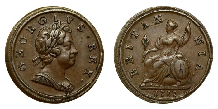 George I Copper Halfpenny 1717
