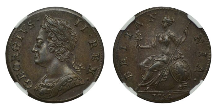 George II Copper Halfpenny 1754