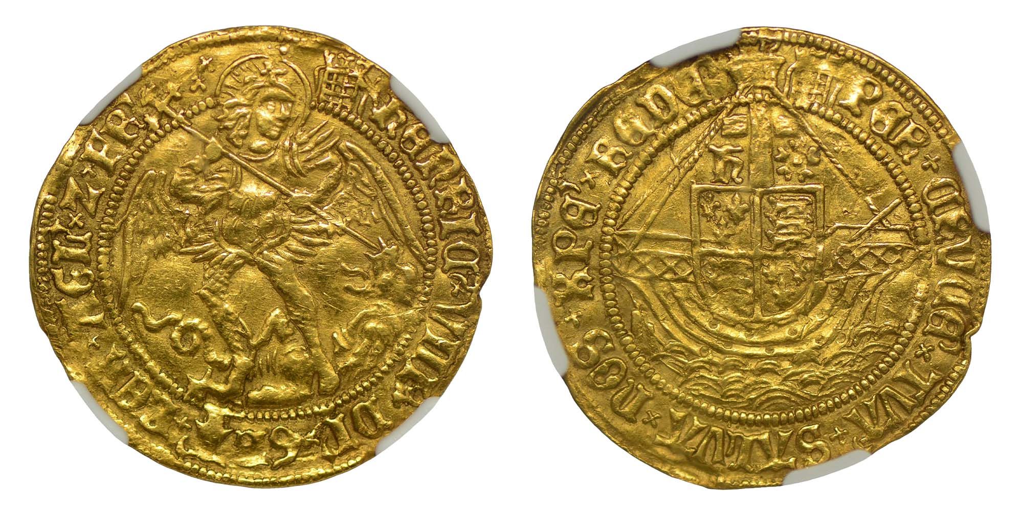 Henry VIII Gold Angel 1509-1526