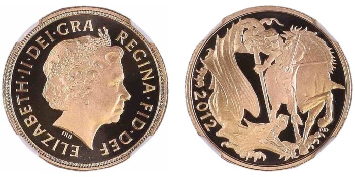 Elizabeth II Gold Proof Sovereign 2012