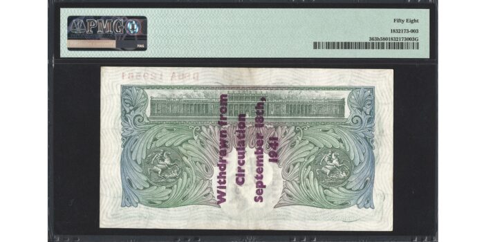 Kenneth Peppiatt £1 Banknote - Prefix D96A - Bank of England