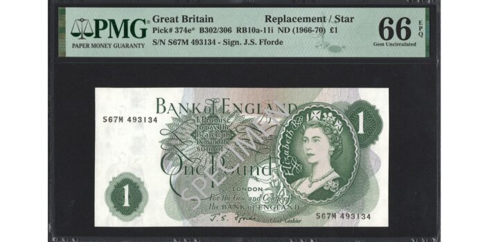 John Page/John Fforde £1 Banknotes - Prefixes S67M - Bank of England - Scarce, S67M not listed in EPM 9 list of known pairs