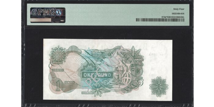 Jasper Hollom £1 Banknote - Prefix M04N - Bank of England