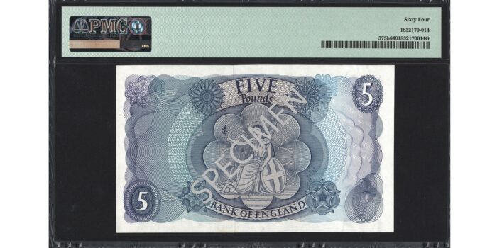 John Fforde £5 Banknote - Prefix U45 - Bank of England