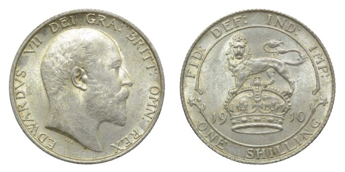 Edward VII Silver Shilling 1910
