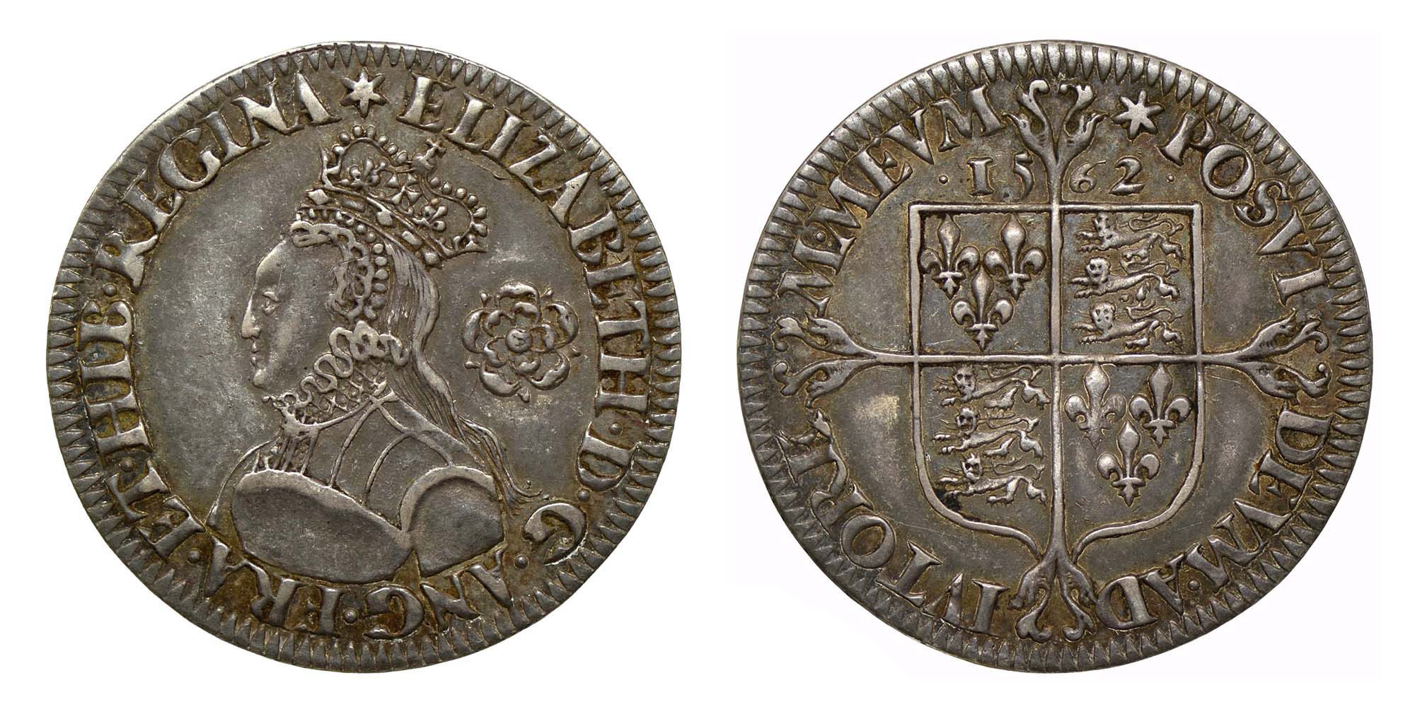 Elizabeth I Silver Sixpence 1562