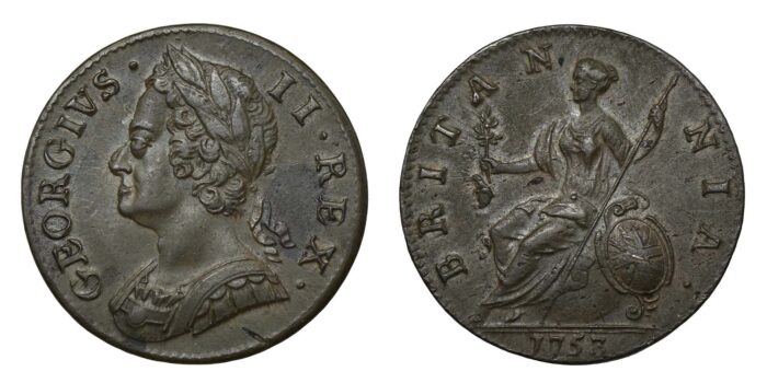 George II Copper Halfpenny 1753