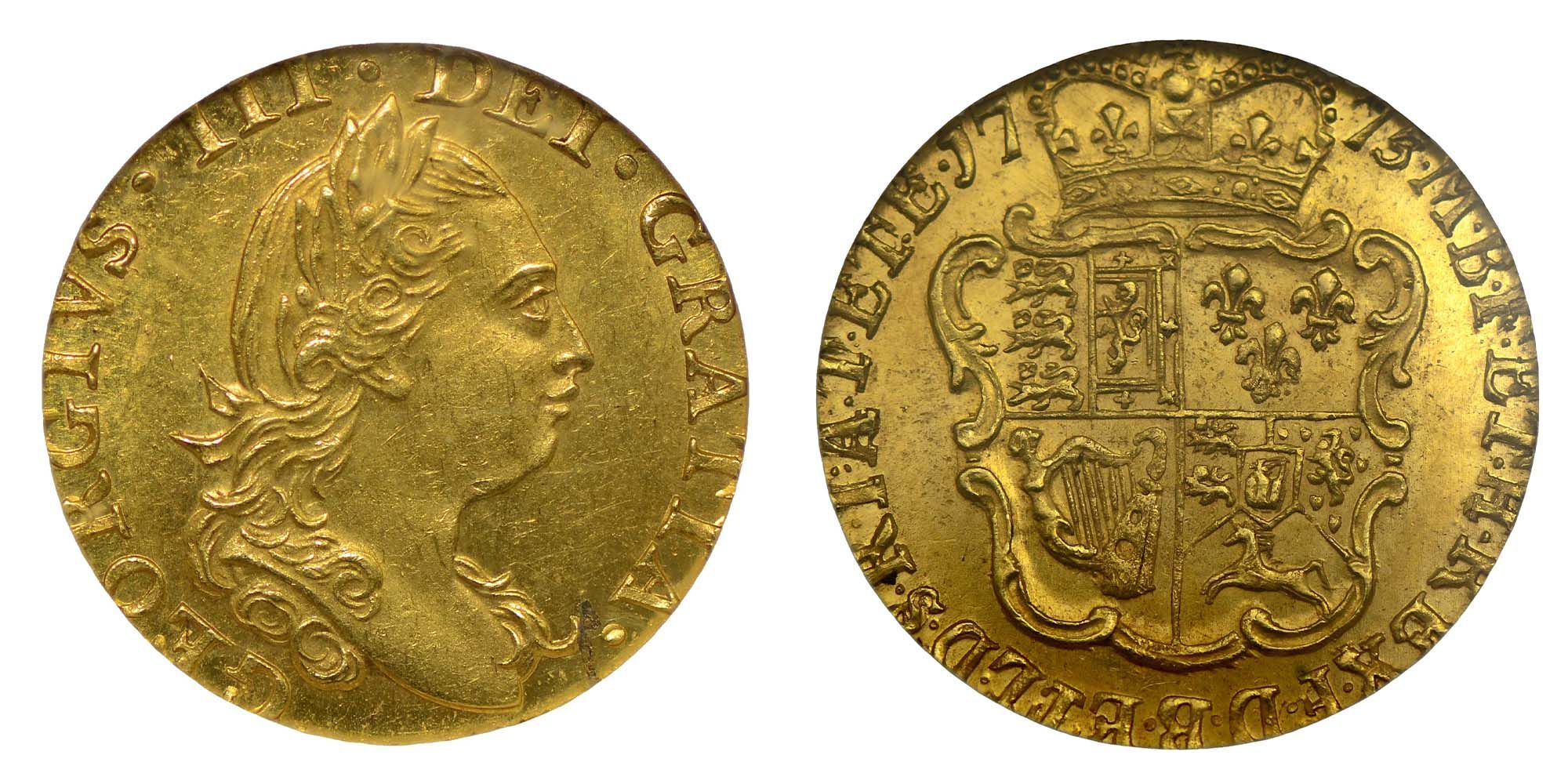 George III Gold Half-Guinea 1775 Rare
